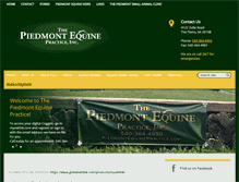 Tablet Screenshot of piedmontequinepractice.com